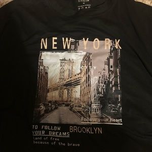 New York Black T shirt